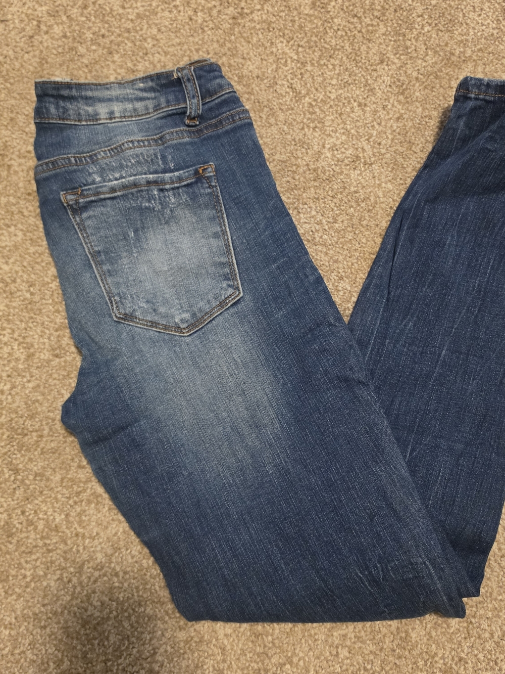KanCan Women's Skinny Jeans in Faded Blue Wash